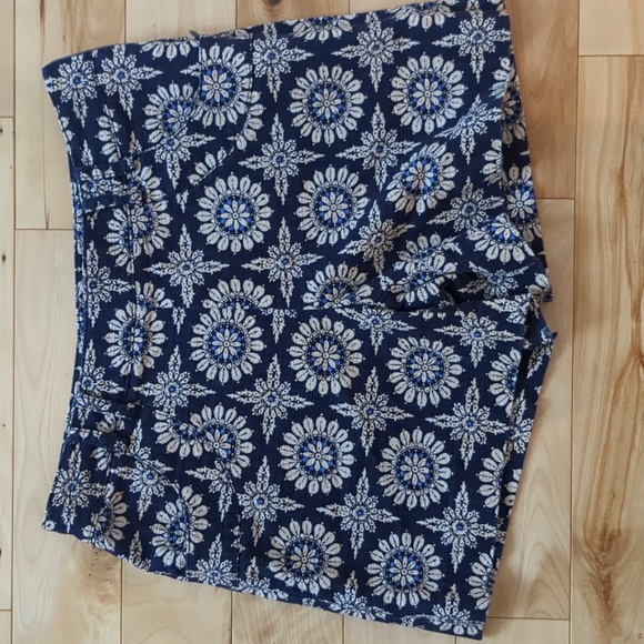 Anthropology Elevenses boho meets dress shorts cotton/linen weave - Picture 5 of 12